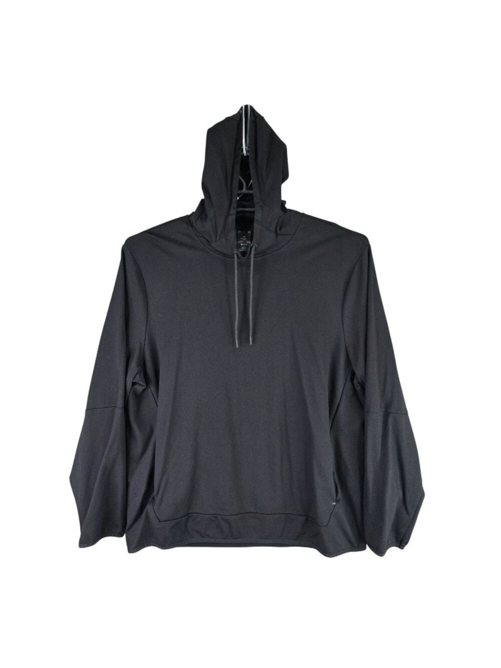 Mens Members Mark Luxe Black Pullover Hoodie Drawstring Rayon Blend Stretch XXL